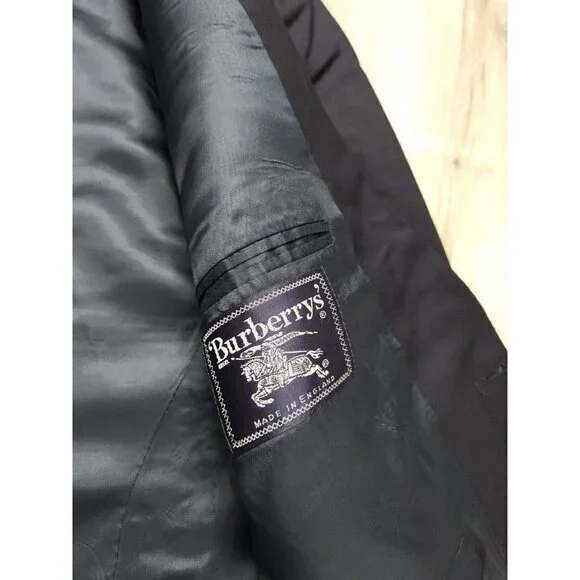 Vintage Burberrys Blazer 100% Wool Sport Coat Mens 52S - Picture 11 of 14